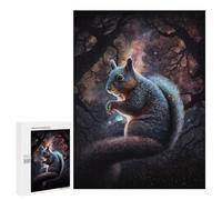 Cosmic Squirrel in Starry Forest Puzzle 1000 Pièces Educa Jouet en Bois Cadeau Unique Décoration Intérieure Jeu Éducatif Challenge Toy Adultes Et Enfants À Partir De 14 Ans 500 PCS