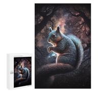 Cosmic Squirrel in Starry Forest Puzzle 1000 Pièces Educa Jouet en Bois Cadeau Unique Décoration Intérieure Jeu Éducatif Challenge Toy Adultes Et Enfants À Partir De 14 Ans 1000 PCS