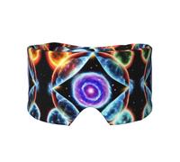 Cosmic Stars Bandeau unisexe pour dormir sur le côté, masque pour les yeux et cache-oreilles (68,1 x 10,9 cm), intérieur et extérieur, voyage, yoga, confort réglable