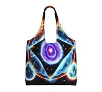 Cosmic Stars Sac à bandoulière en toile pour femme Sac fourre-tout léger