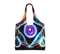 Cosmic Stars Sac à bandoulière en toile pour femme Sac fourre-tout léger