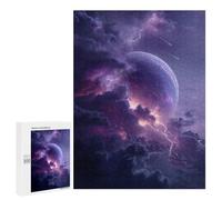Cosmic Storm Clouds Lightning Puzzle 1000 Pièces Educa Jouet en Bois Cadeau Unique Décoration Intérieure Jeu Éducatif Challenge Toy Adultes Et Enfants À Partir De 14 Ans 500 PCS