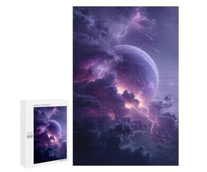 Cosmic Storm Clouds Lightning Puzzle 1000 Pièces Educa Jouet en Bois Cadeau Unique Décoration Intérieure Jeu Éducatif Challenge Toy Adultes Et Enfants À Partir De 14 Ans 1000 PCS