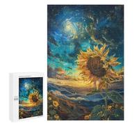 Cosmic Sunflower Landscape-1 Puzzle 1000 Pièces Educa Jouet en Bois Cadeau Unique Décoration Intérieure Jeu Éducatif Challenge Toy Adultes Et Enfants À Partir De 14 Ans 1000 PCS
