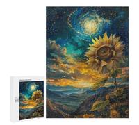 Cosmic Sunflower Landscape Puzzle 500 Pièces Educa Jouet en Bois Cadeau Unique Décoration Intérieure Jeu Éducatif Challenge Toy Adultes Et Enfants À Partir De 14 Ans 500 PCS