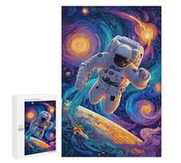 Cosmic Surfing Astronaut Puzzle 1000 Pièces Educa Jouet en Bois Cadeau Unique Décoration Intérieure Jeu Éducatif Challenge Toy Adultes Et Enfants À Partir De 14 Ans 1000 PCS