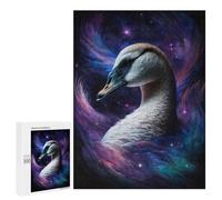Cosmic Swan Art Print-9 Puzzle 1000 Pièces Educa Jouet en Bois Cadeau Unique Décoration Intérieure Jeu Éducatif Challenge Toy Adultes Et Enfants À Partir De 14 Ans 500 PCS