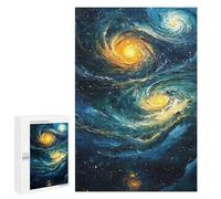 Cosmic Swirl Galaxy Art Puzzle 1000 Pièces Educa Jouet en Bois Cadeau Unique Décoration Intérieure Jeu Éducatif Challenge Toy Adultes Et Enfants À Partir De 14 Ans 1000 PCS