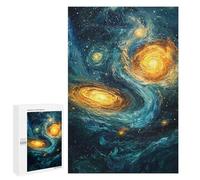 Cosmic Swirl Galaxy Puzzle 1000 Pièces Educa Jouet en Bois Cadeau Unique Décoration Intérieure Jeu Éducatif Challenge Toy Adultes Et Enfants À Partir De 14 Ans 1000 PCS