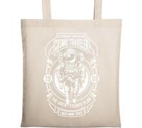 Cosmic Traveler The Great Escape Plan 1969 Moon Mission Sac fourre-tout en coton écologique naturel Beige