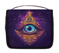 Cosmic Trousse de toilette de voyage avec crochet de suspension, organiseur de maquillage portable à suspendre pour homme et femme