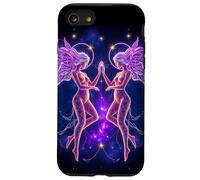 Cosmic Twin Energies - Signe du Zodiaque Gémeaux Galaxy Coque pour iPhone SE (2020) / 7/8