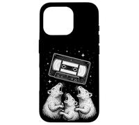 Cosmic VHS Tape with Howling Retro Rats Fantasy Coque pour iPhone 16 Pro