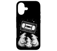 Cosmic VHS Tape with Howling Retro Rats Fantasy Coque pour iPhone 17