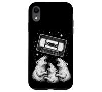 Cosmic VHS Tape with Howling Retro Rats Fantasy Coque pour iPhone XR