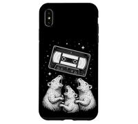 Cosmic VHS Tape with Howling Retro Rats Fantasy Coque pour iPhone XS Max