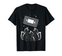 Cosmic VHS Tape with Three Howling Raccoons T-Shirt