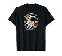 Cosmic Vibes Only Astronaut Space Planets Design T-Shirt