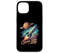 Cosmic Vibes Only Retro Space Rocket Planet Galaxy Aesthetic Coque pour iPhone 13