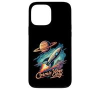 Cosmic Vibes Only Retro Space Rocket Planet Galaxy Aesthetic Coque pour iPhone 13 Pro Max