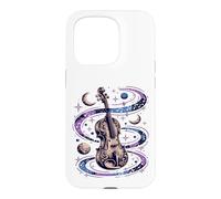 Cosmic Violon Musicien Galaxy Art Coque pour iPhone 15 Pro