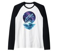 Cosmic Whale Tail Ocean, Galaxie, rêve Infini Manche Raglan