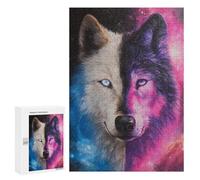 Cosmic Wolf Art Print-1 Puzzle 1000 Pièces Educa Jouet en Bois Cadeau Unique Décoration Intérieure Jeu Éducatif Challenge Toy Adultes Et Enfants À Partir De 14 Ans 300 PCS