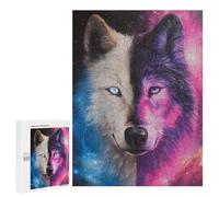 Cosmic Wolf Art Print-1 Puzzle 1000 Pièces Educa Jouet en Bois Cadeau Unique Décoration Intérieure Jeu Éducatif Challenge Toy Adultes Et Enfants À Partir De 14 Ans 500 PCS
