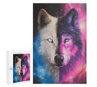 Cosmic Wolf Art Print-1 Puzzle 1000 Pièces Educa Jouet en Bois Cadeau Unique Décoration Intérieure Jeu Éducatif Challenge Toy Adultes Et Enfants À Partir De 14 Ans 1000 PCS