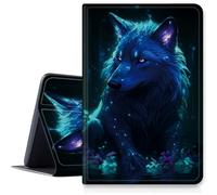 Cosmic Wolf - Étui pour iPad Air 3ème génération 2019/iPad Pro 10,5" 2017, résistant aux chocs, en cuir synthétique, pliable, support réglable avec mise en veille/réveil automatique pour iPad Air 3ème