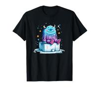 Cosmic Yeti Monstre Mignon sur des étoiles de Bloc de Glace T-Shirt