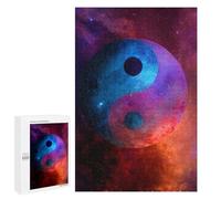 Cosmic Yin Yang Symbol-5 Puzzle 1000 Pièces Educa Jouet en Bois Cadeau Unique Décoration Intérieure Jeu Éducatif Challenge Toy Adultes Et Enfants À Partir De 14 Ans 1000 PCS