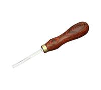 Cosmin Biseauteurs de Bord en Cuir, Outil Affiné pour L'Artisanat Du Cuir, Outils de Coupe de Biseautage de Bricolage avec Manche en Bois, Tondeuse Rouge N°4
