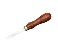 Cosmin Biseauteurs de Bord en Cuir, Outil Affiné pour L'Artisanat Du Cuir, Outils de Coupe de Biseautage de Bricolage avec Manche en Bois, Tondeuse Rouge N°6