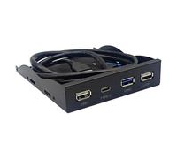 Cosmin USB3.2 GEN1 Type-C Panneau de lecteur de disquette 3,5 broches 19 broches vers connecteur C, plug-in réversible, 5 Gbit/s, installation facile
