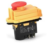 Cosmin YH02-A Interrupteur Électromagnétique 250 V 16 A 4 Broches Bouton Poussoir de Démarrage pour Équipement de Machine-Outil Étanche