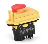 Cosmin YH02-A Interrupteur Électromagnétique 250 V 16 A 5 Broches Bouton Poussoir de Démarrage pour Équipement de Machine-Outil Étanche