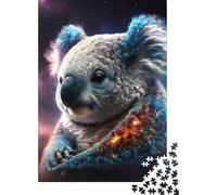 Cosmique Koala Portrait Puzzle 1000 Pièces Adultes Animaux Puzzles 1000 Pièce Jeu Éducatif Cadeau 52x38cm/1000pcs