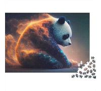Cosmique Panda Fantasy 1000 Teile Recycled Karton Puzzle Für Erwachsene Kinder AB 12 Jahren Wanddekoration Heimdekoration Partyspiel Geschenk 38x26cm/1000pcs