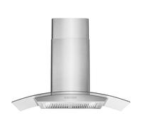 COSMO COS-668A900 Range Hood mural 380-CFM avec ventilateur de cuisine Chimney en verre cultivé, lumière LED, ventilateur d'échappement à 3 vitesses, filtre permanent, acier inoxydable (91 cm)