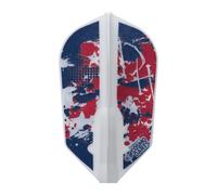 COSMO DARTS Fit Flight Dustin Holt White Mix Super Slim - Ailettes de fléchettes