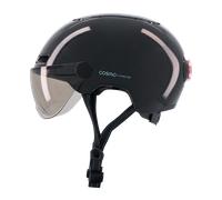 Cosmo Fusion+ Taille M, Anthracite - Casque avec éclairage Vélo Arrière Intelligent et Connecté - Assurance Individuelle ALLIANZ offerte durant 1 an
