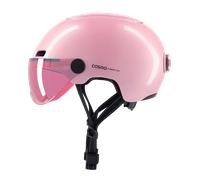 Cosmo Fusion+ Taille S, Rose Brillant - Casque avec éclairage Vélo Arrière Intelligent et Connecté - Assurance Individuelle ALLIANZ offerte durant 1 an