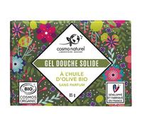 COSMO NATUREL-Gel douche solide Huile d’olive Etui 85 g vert