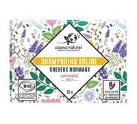 Shampoing solide Bio cheveux normaux 85G, fabriqué en France par laboratoires Gravier - A l'huile de coco et à l'eau florale de lavande bio idéal pour toute la famille