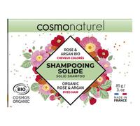 COSMO NATUREL-Shampoing solide pour cheveux colorés rose et argan Cosmo Naturel - 85 g