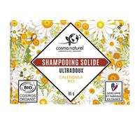 Shampoing solide Bio Ultra doux 85G, fabriqué en France par laboratoires Gravier -A l'huile de coco et à l'extrait de calendula bio pour redonner douceur et souplesse aux cheveux.