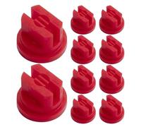 COSMOBETTY 10 Pièces Buse de Pulvérisation en Plastique Rouge pour Serrage, Embout Réglable Multi-Trous Blocage des Impuretés, Diffusion Uniforme pour Refroidissement et Désherbage