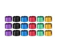 COSMOBETTY 18pcs Anneaux en Aluminium Ouverts pour Identification des Oiseaux et Pigeons, Bagues Colorées pour Marquage Pertes en Vol Couleur Aléatoire