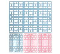 COSMOBETTY 4 Pièces Tapis de Cage à Lapin en Plastique Carré Coussins Pieds de Cage à Lapin Prévient L'accumulation D'urine et Cochons d'Inde en Intérieur